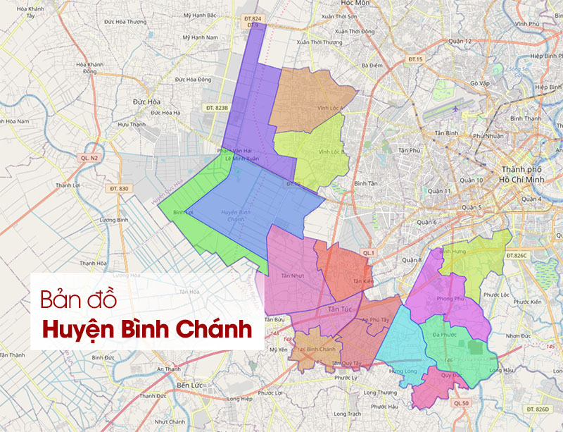 Bản đồ Huyện Bình Chánh: Xem vị trí, quy hoạch chi tiết 2024