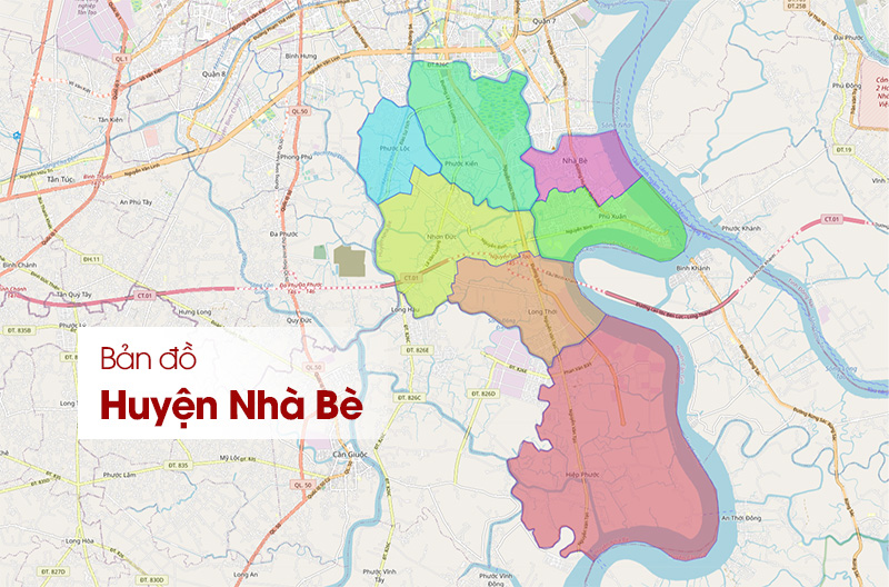 Bản đồ Huyện Nhà Bè: Xem vị trí, phân khu chức năng mới nhất
