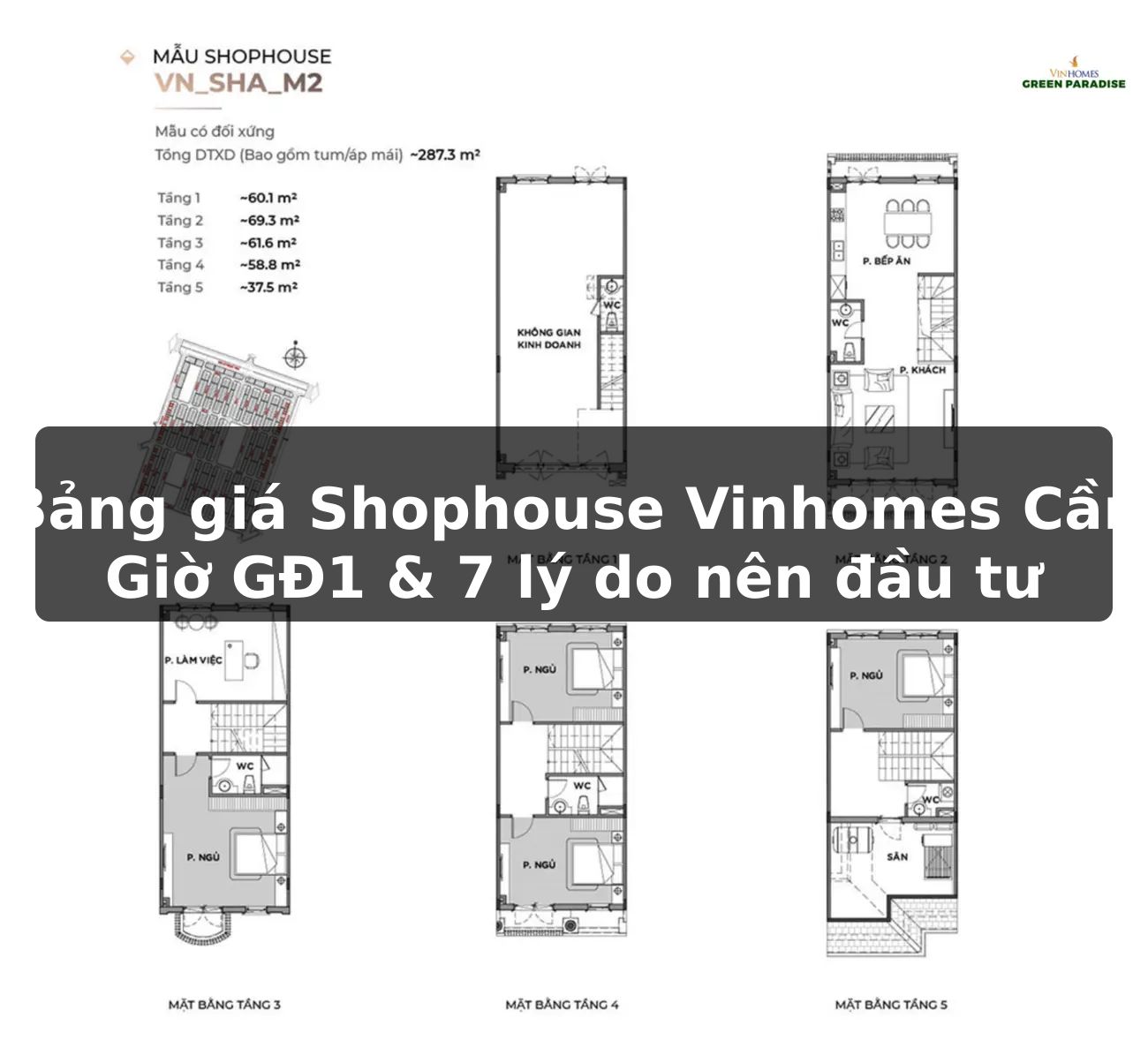 Bảng giá Shophouse Vinhomes Cần Giờ GĐ1 & 7 lý do nên đầu tư