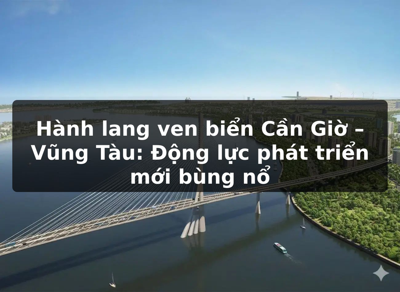 Hành lang ven biển Cần Giờ – Vũng Tàu: Động lực phát triển mới bùng nổ