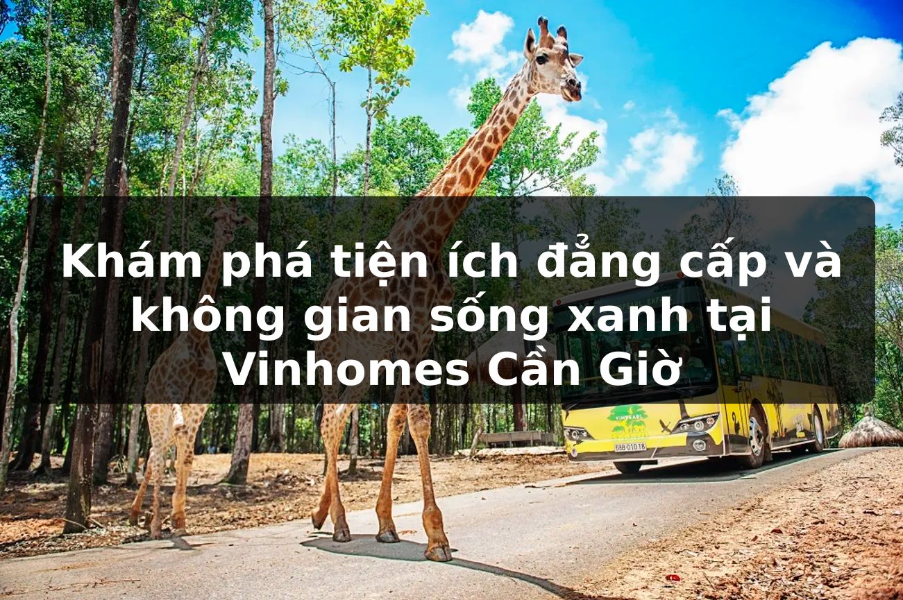 Khám phá tiện ích đẳng cấp và không gian sống xanh tại Vinhomes Cần Giờ
