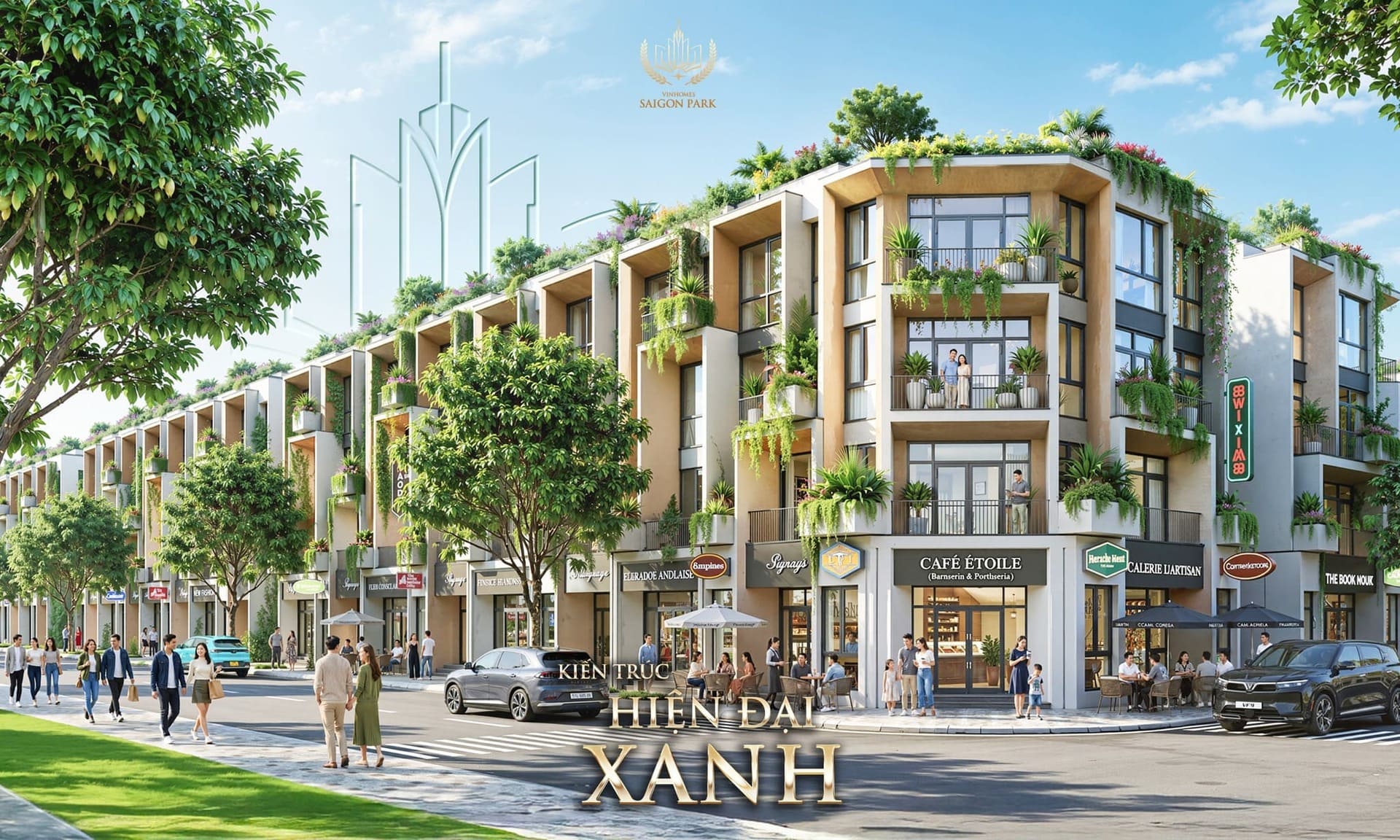 Khám phá phong cách kiến trúc xanh tại Vinhomes Saigon Park