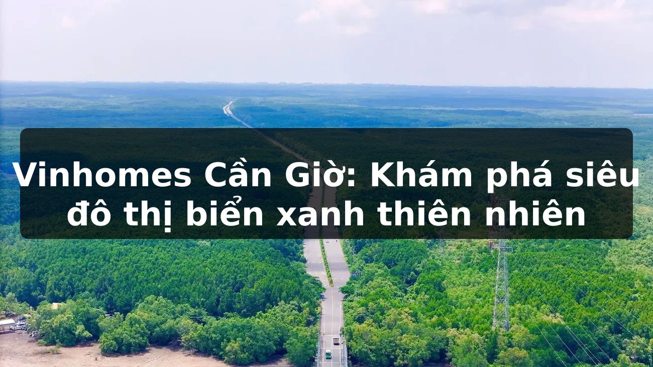Vinhomes Cần Giờ: Khám phá siêu đô thị biển xanh thiên nhiên