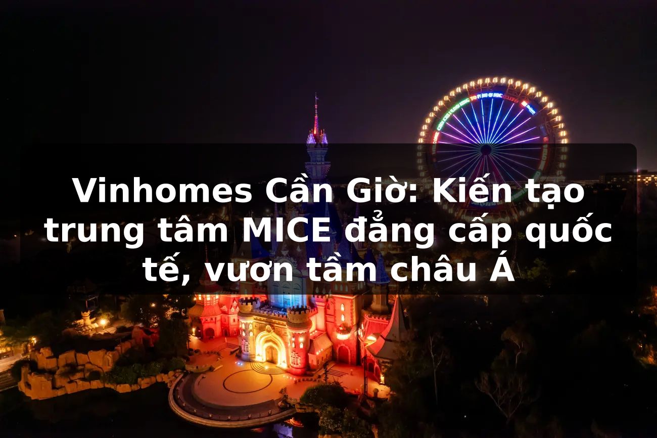 Vinhomes Cần Giờ: Kiến tạo trung tâm MICE đẳng cấp quốc tế, vươn tầm châu Á