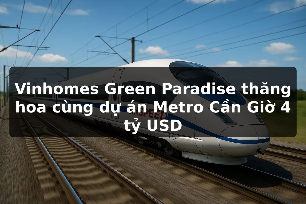 Vinhomes Green Paradise thăng hoa cùng dự án Metro Cần Giờ 4 tỷ USD